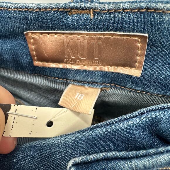 KUT FROM THE KLOTH NWT Meg Fab Ab Wide Leg Denim Jean // 16 - Picture 7 of 12